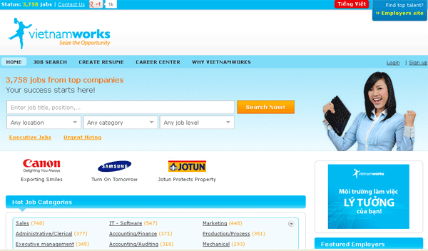 Top 10 trang web tuyển dụng được tìm kiếm nhiều nhất tại Việt Nam