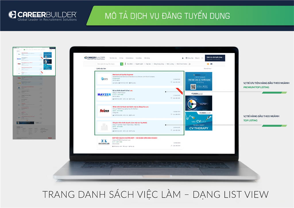 Top 10 trang web tuyển dụng được tìm kiếm nhiều nhất tại Việt Nam