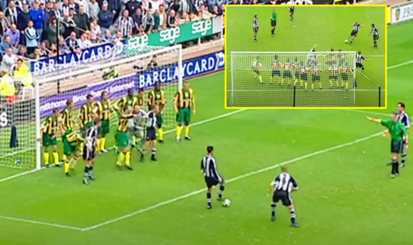 Bàn thắng từ đá phạt gián tiếp của Alan Shearer