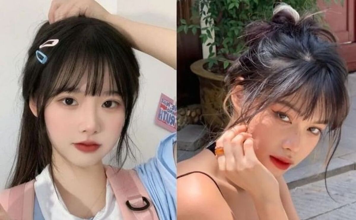 Tóc mái kiểu Pháp nữ tính