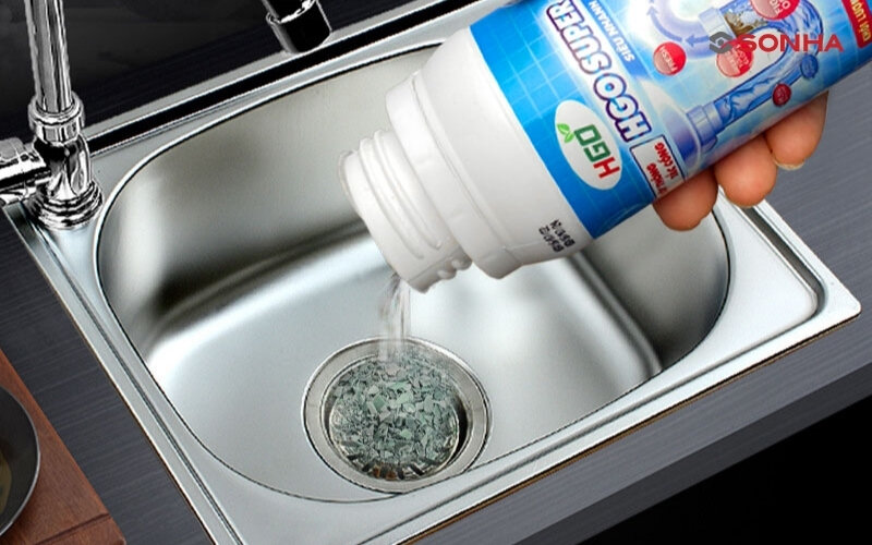 Bột thông tắc bồn rửa bát